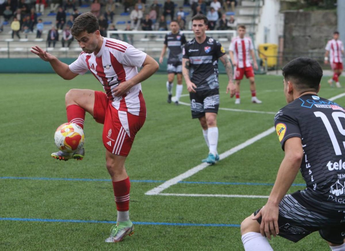 Ube controla el balón en un encuentro anterior.