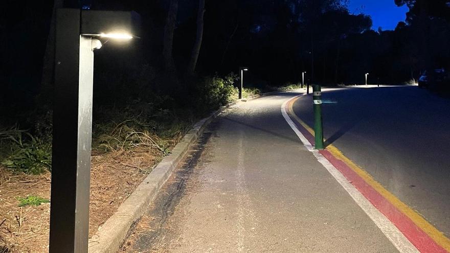 Ponen en marcha el nuevo alumbrado en la Devesa del Saler y Pinedo