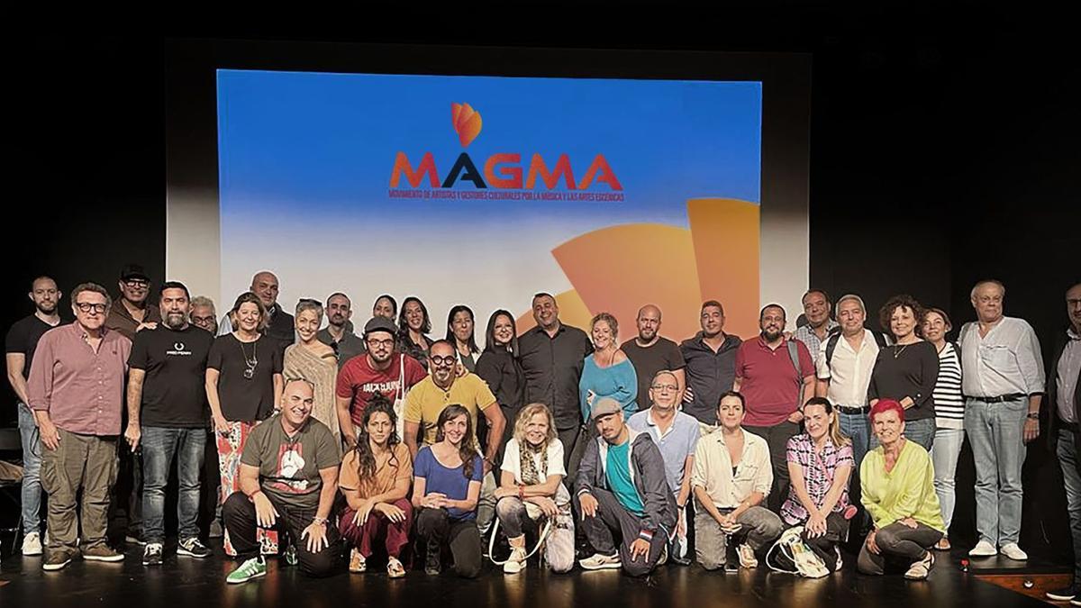 Presentación de la plataforma cultural Magma, esta semana, en el Teatro Cuyás.