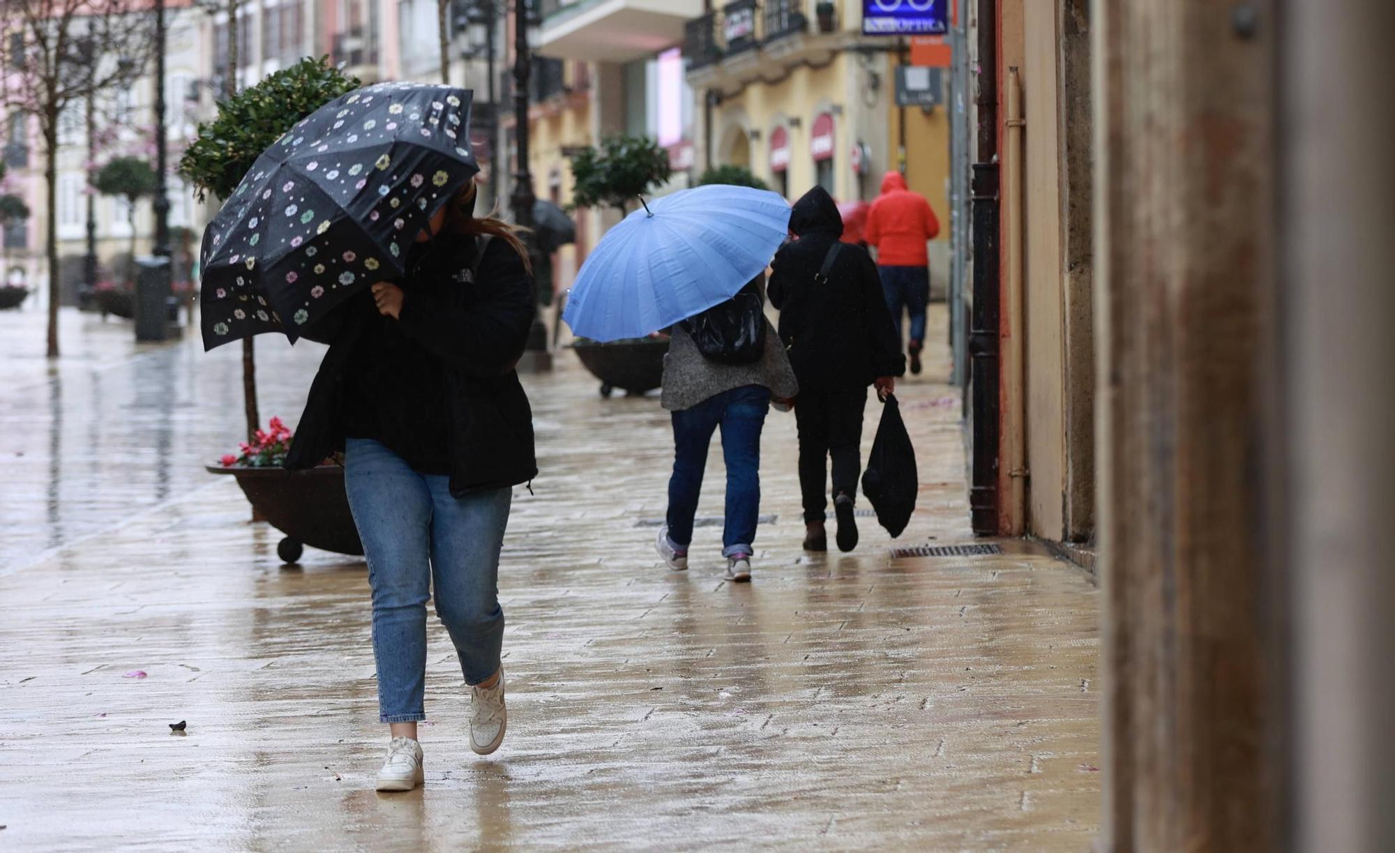 EN IMÁGENES: Los efectos del temporal en la comarca de Avilés