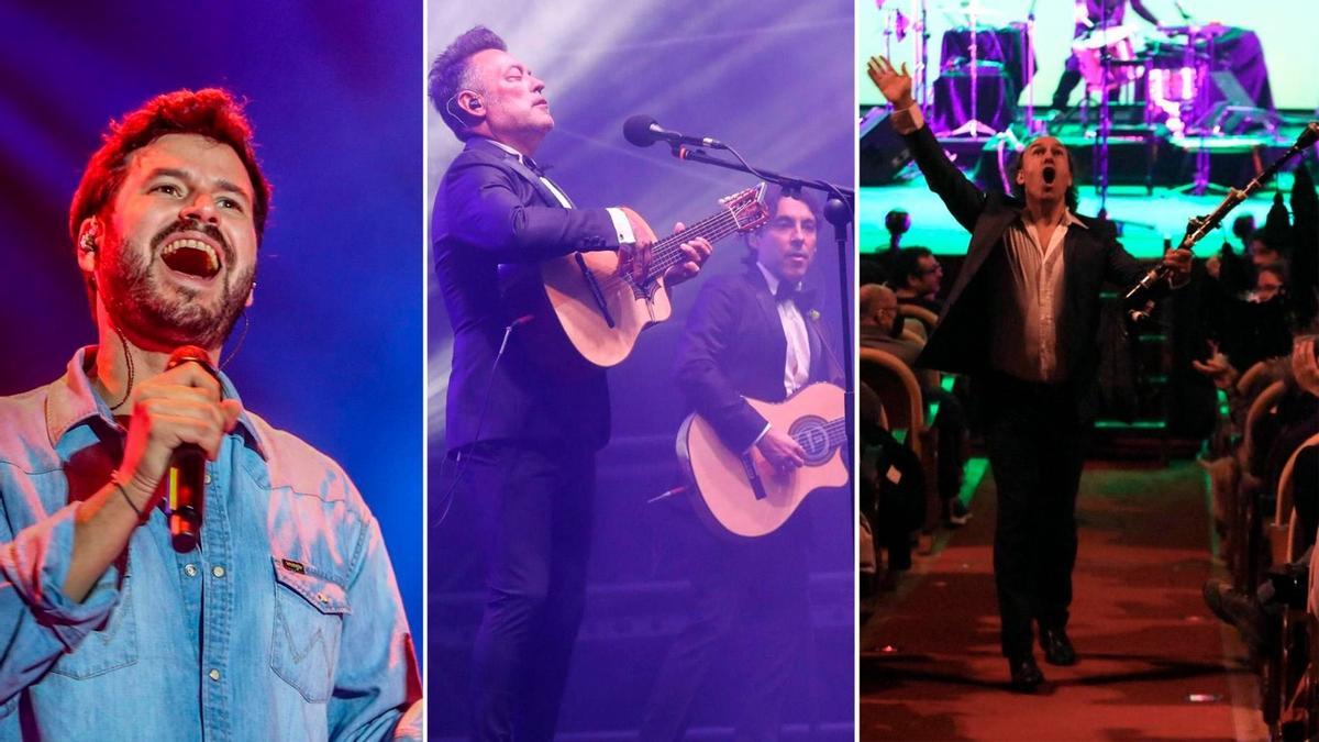 Taburete, Café Quijano y Carlos Núñez.