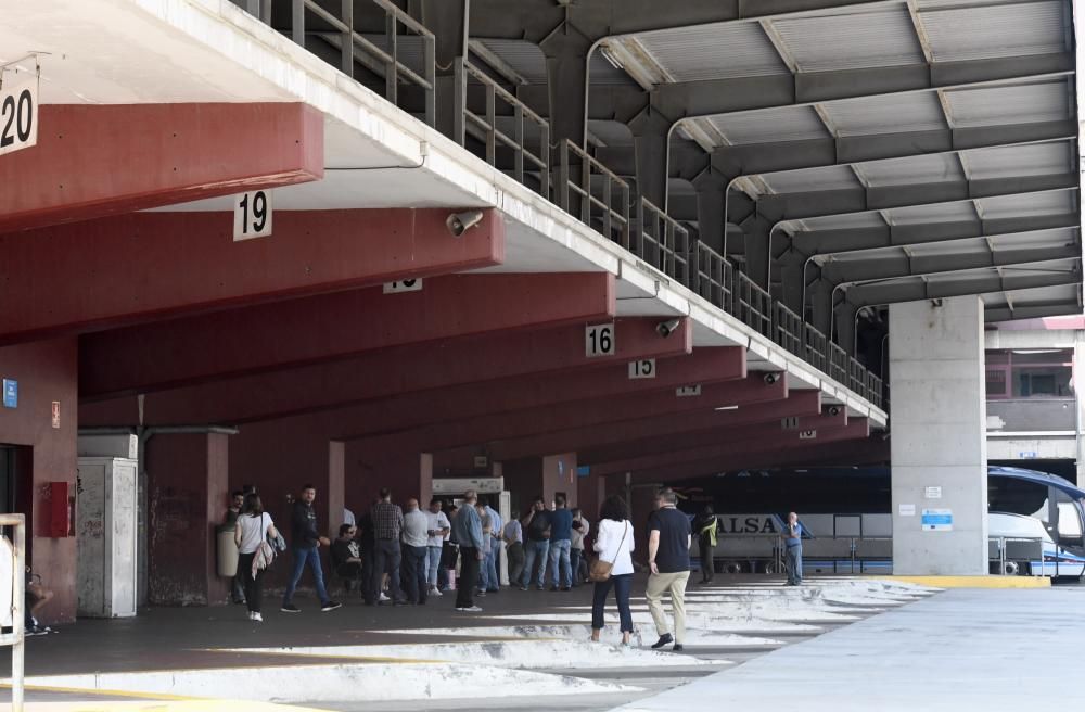 Paro masivo del transporte en A Coruña y Galicia