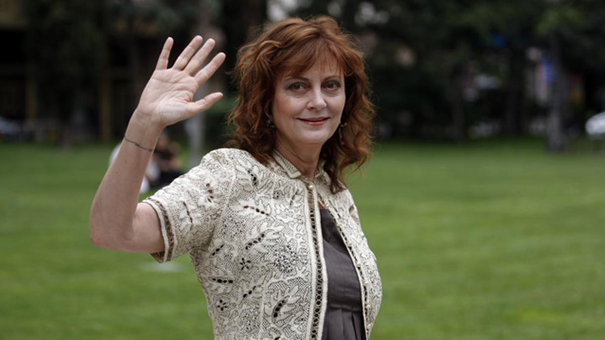 La actriz Susan Sarandon, durante una visita a Madrid, en junio del 2008.