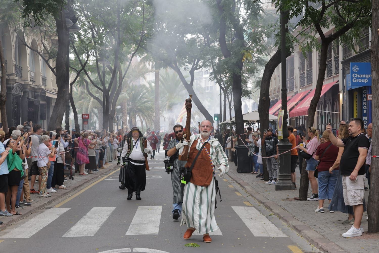 Trabucà en el centro de València