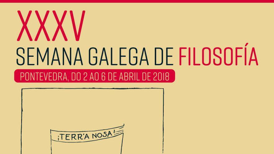 Cartel de la XXXV Semana Galega de Filosofía