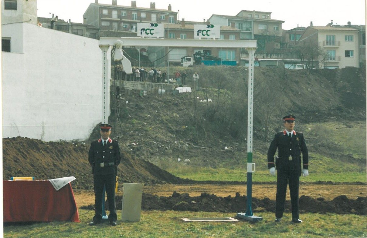 Primera pedra de l'ABP de la Garrotxa