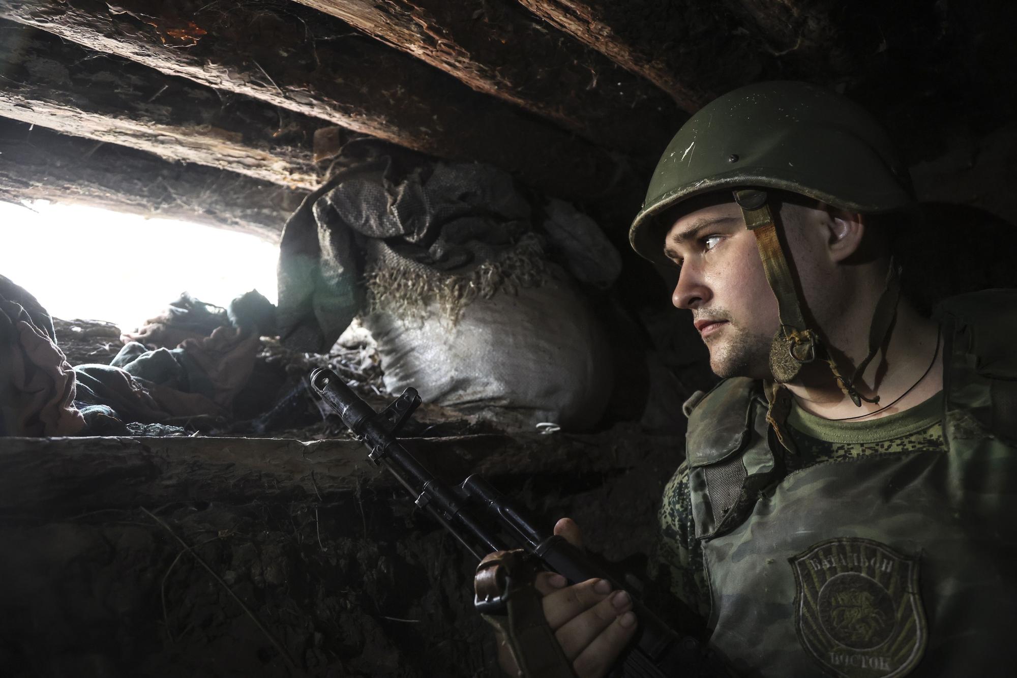 Un soldado ucraniano en la región de Donetsk