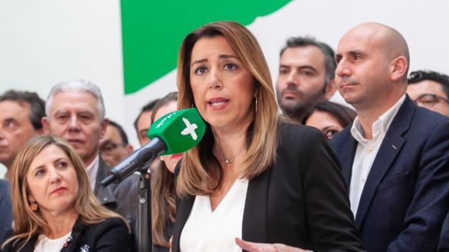 Susana Díaz comparece tras la Ejecutiva del PSOE-A.