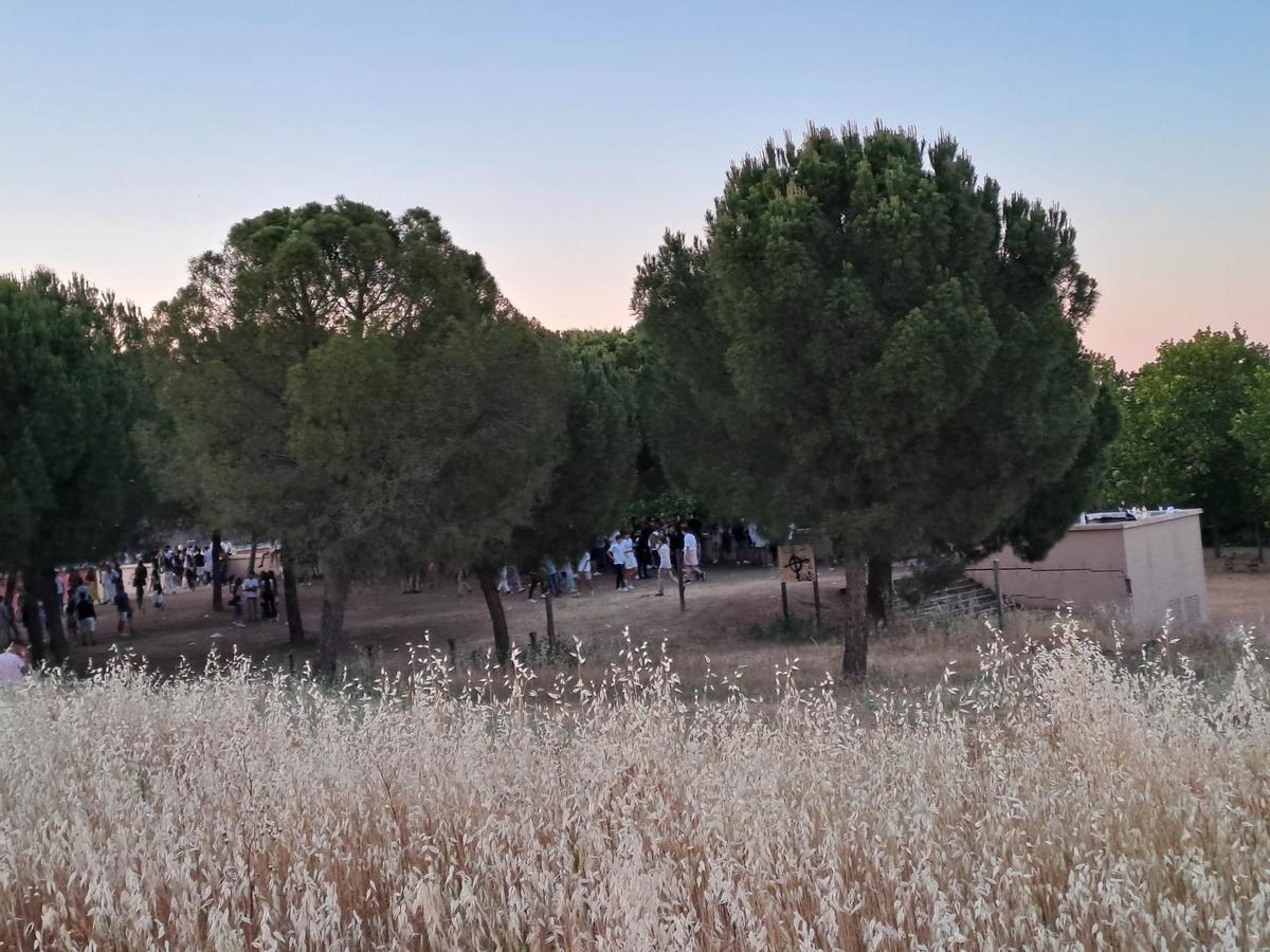 El último botellón celebrado en el parque de Las Vaguadas este pasado sábado.