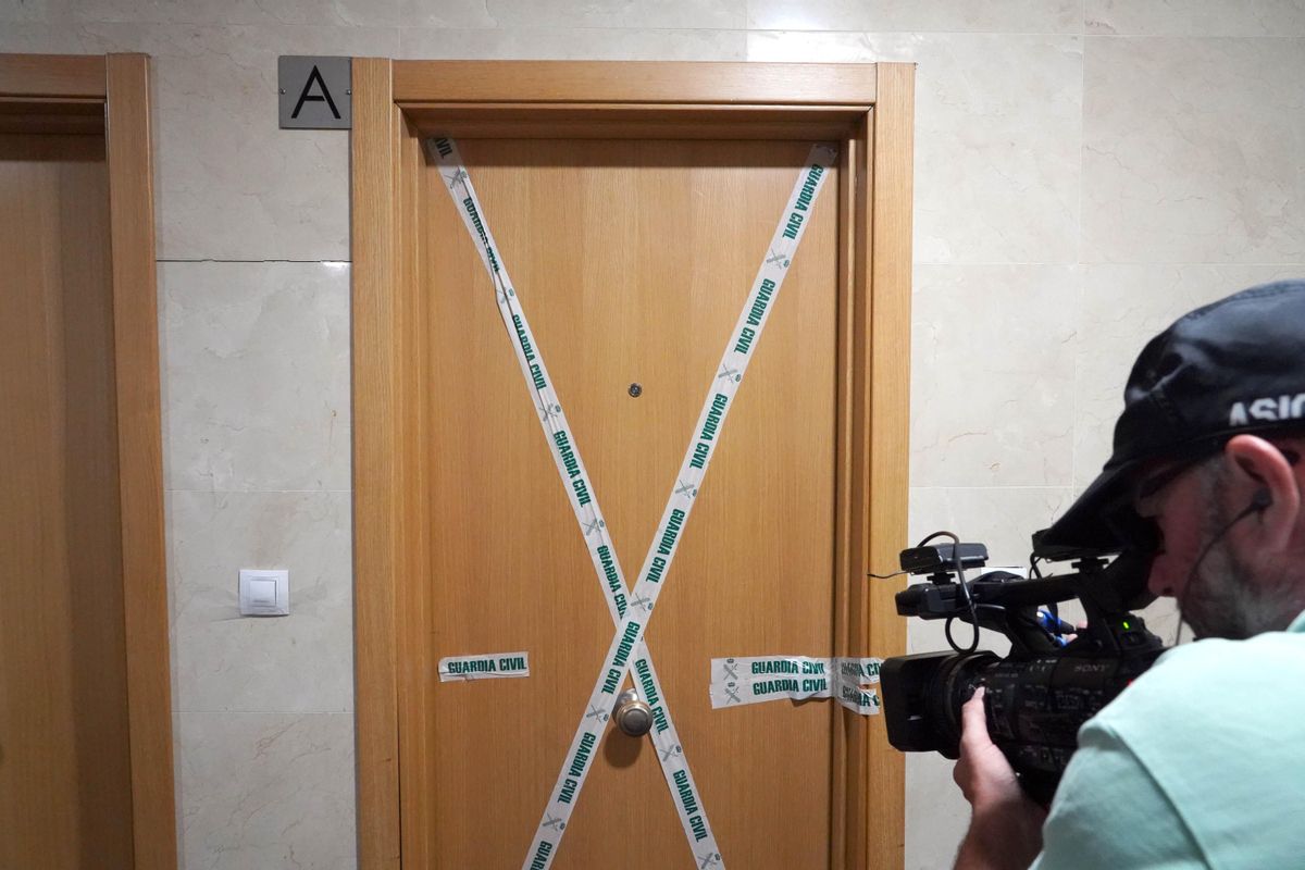 Domicilio en el que se atrincheró el presunto asesino de un varón en Santovenia de Pisuerga (Valladolid)