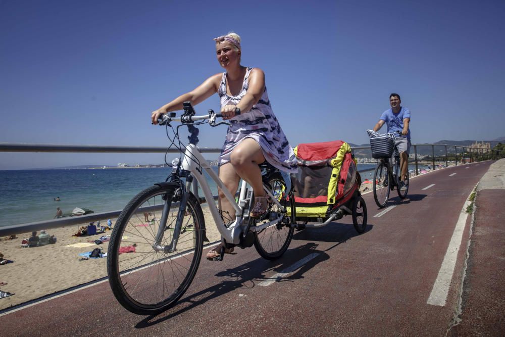 Los vehículos eléctricos personales, cada vez más habituales en Palma