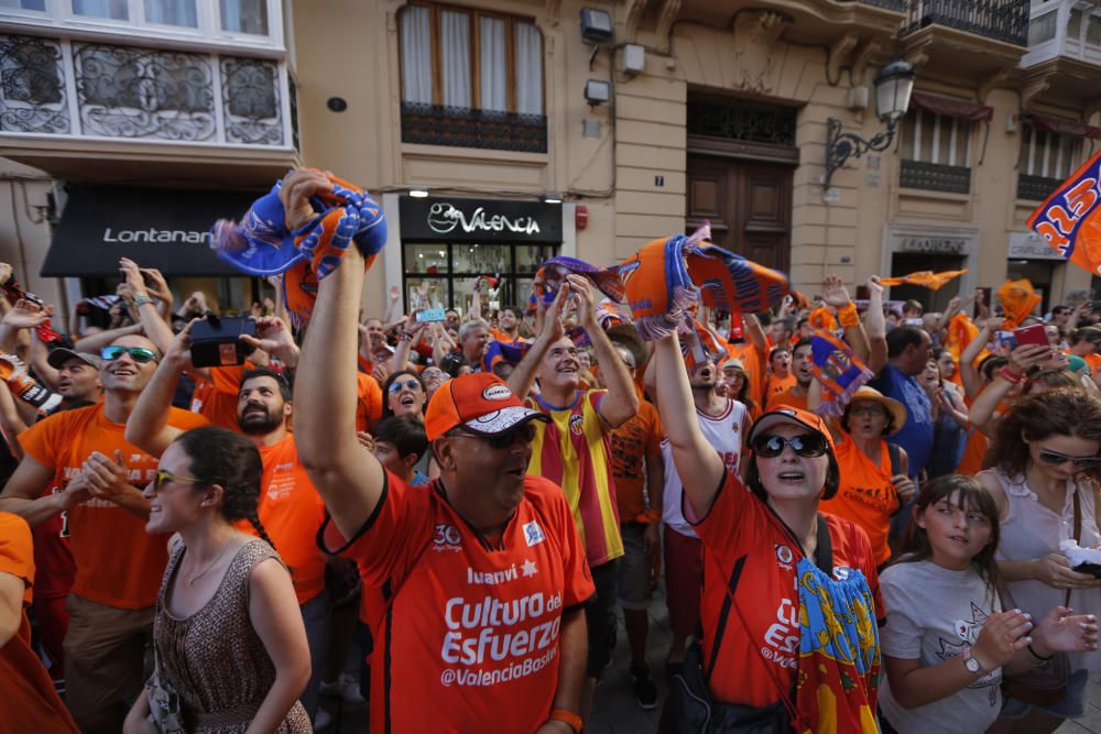 Actos de celebración del Valencia Basket