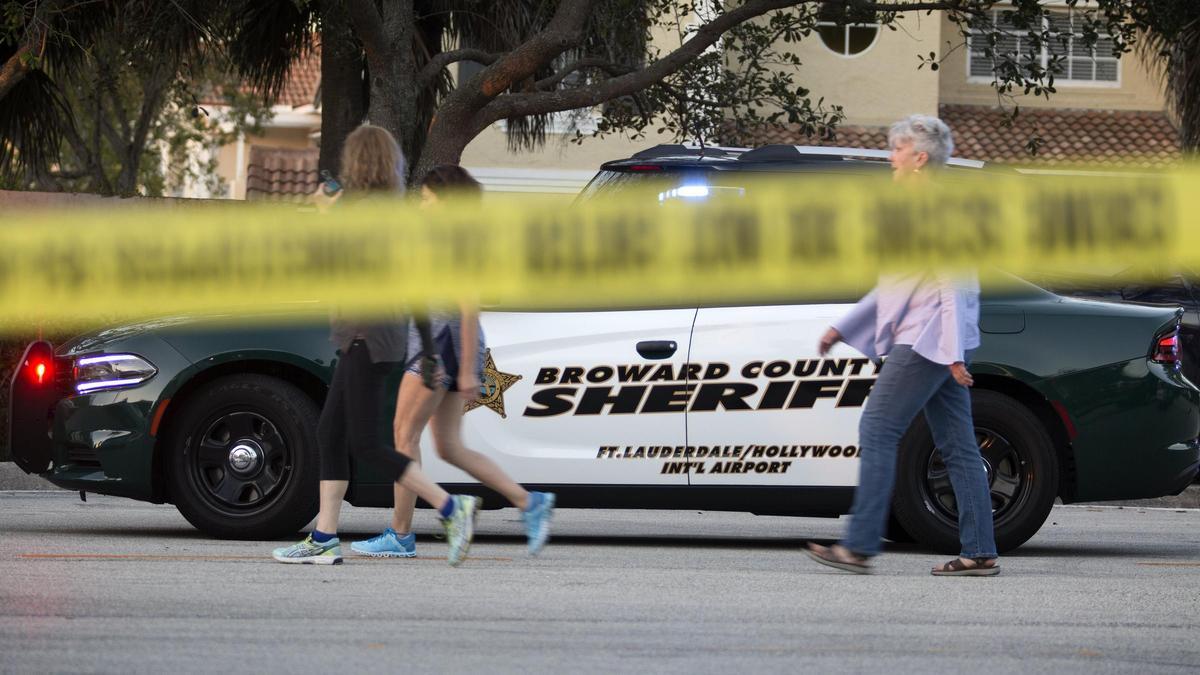 Cordón policial en Florida.