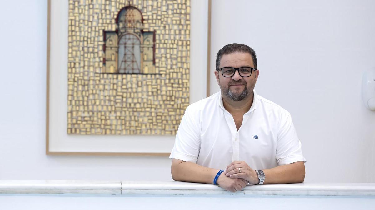 Manuel Sabudo, nuevo presidente de la Junta Rectora, en la Casa de la Festa.