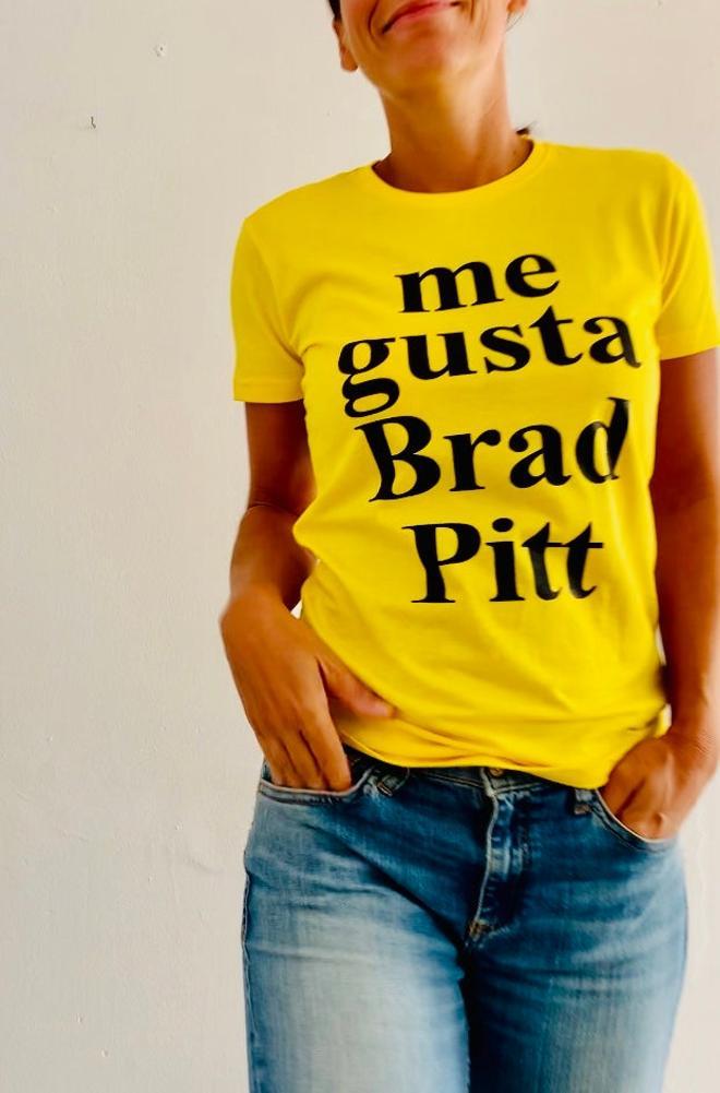 Camiseta 'me gusta Brad Pitt' de El Gabinete de las Maravillas