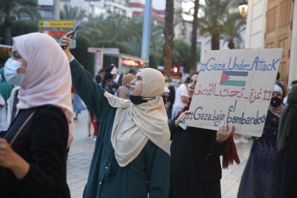 Concentración de apoyo al pueblo palestino en Alicante