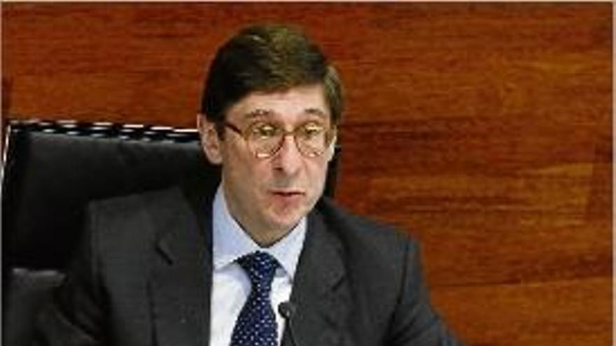 El president de Bankia, José Ignacio Goirigolzarri, ahir a Madrid.