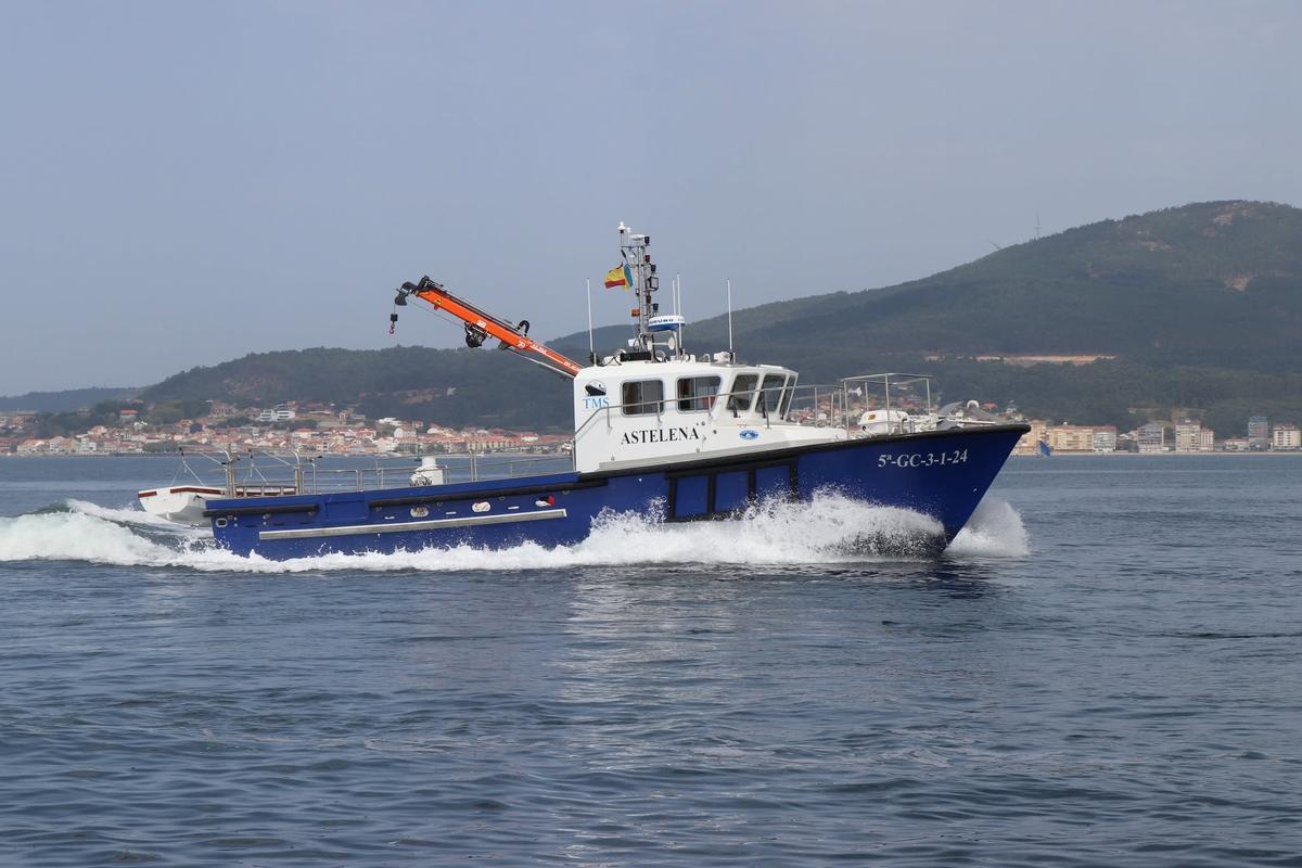 La «Astelena», una embarcación de asistencia marítima y servicios portuarios construida para Telamon Maritime Services (Lanzarote).