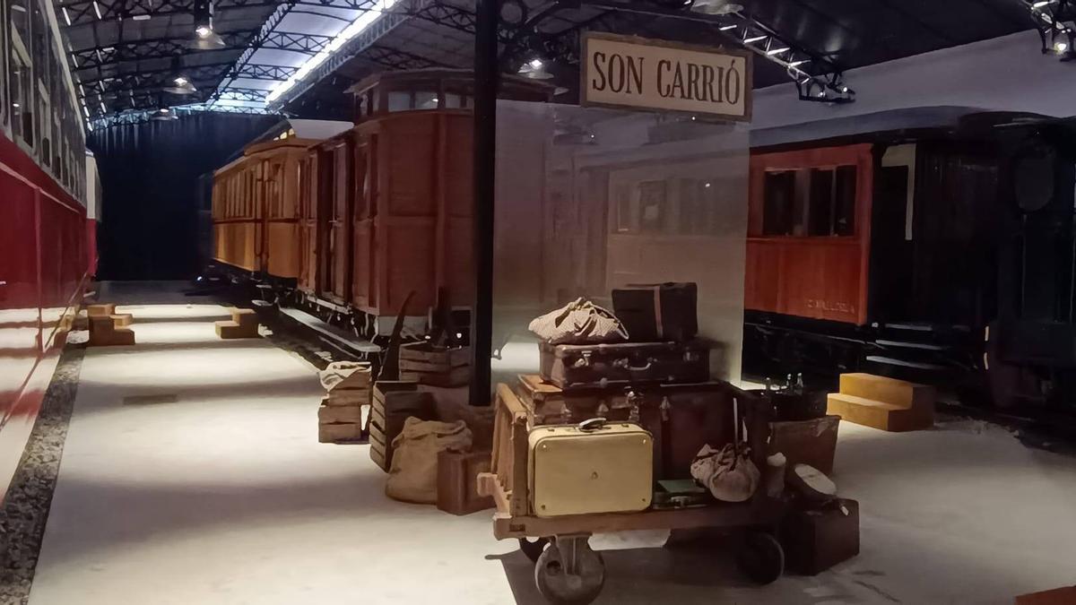 Blick ins neue Eisenbahnmuseum in Son Carrió.