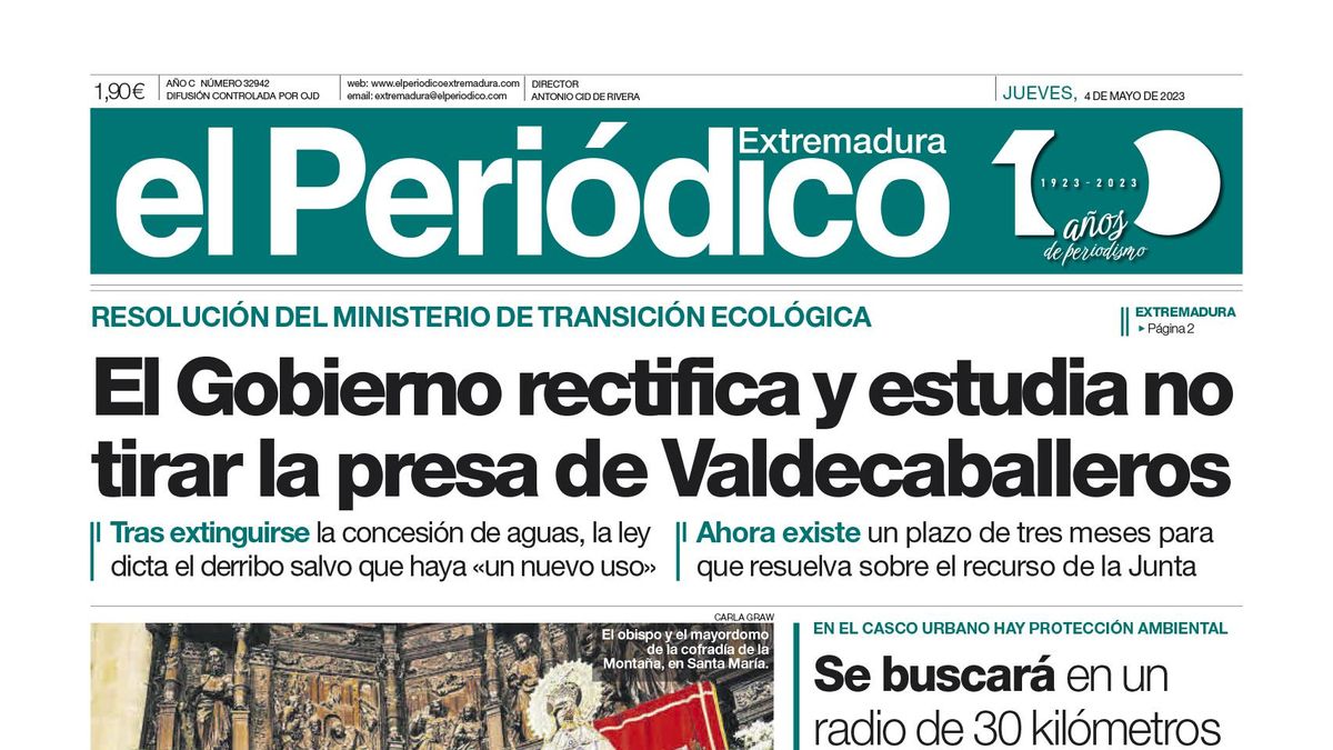 Consulta la portada correspondiente al día 4 de mayo de 2023