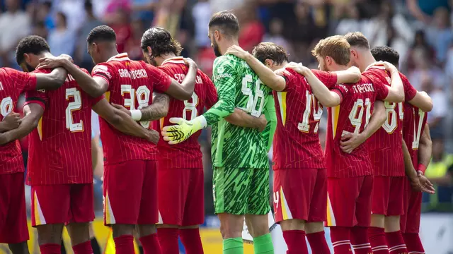 El Liverpool homenajea a Diogo Jota en su primer amistoso de pretemporada