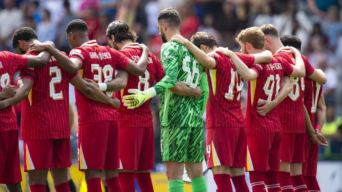 El Liverpool homenajea a Diogo Jota en su primer amistoso de pretemporada