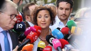 La consellera de Economia, Alícia Romero, antes del Consejo de Política Fiscal y Financiera en Madrid.