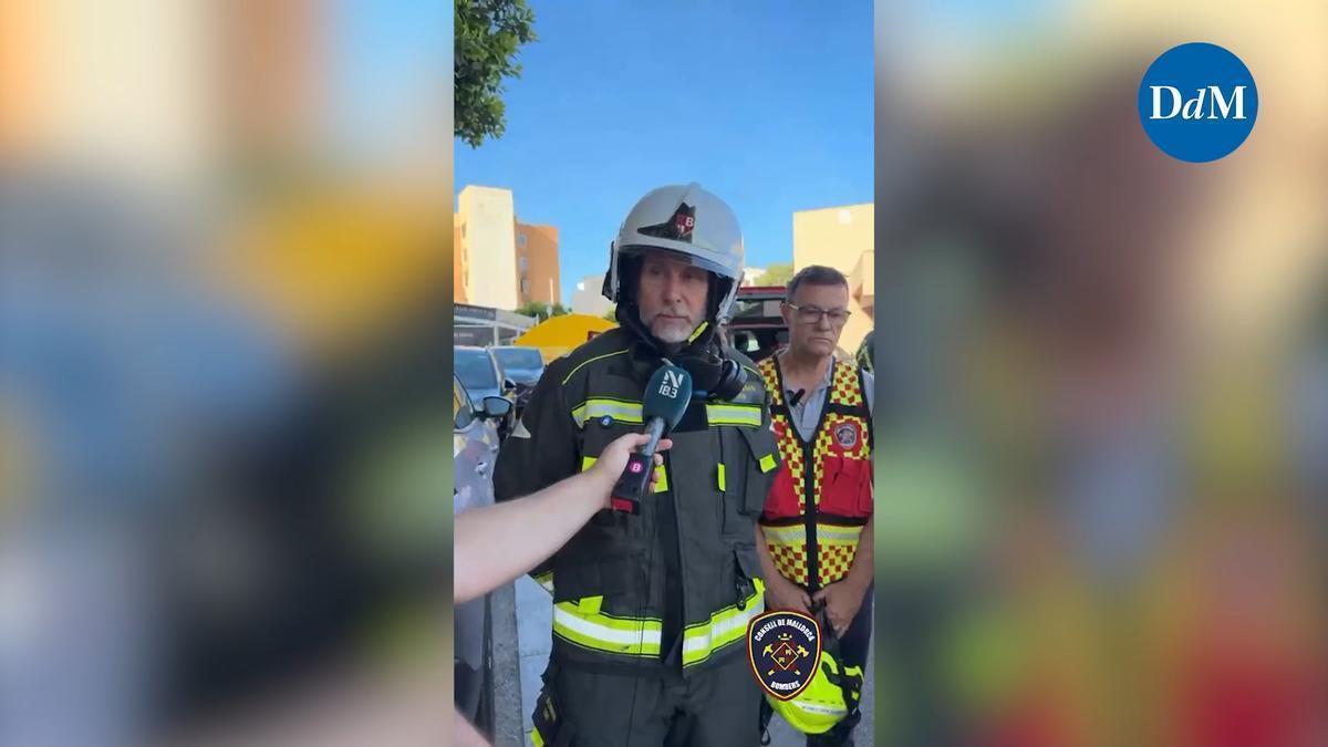 "Ha sido un incendio muy violento, el humo se ha extendido muy rápido y ha entrado en las viviendas"