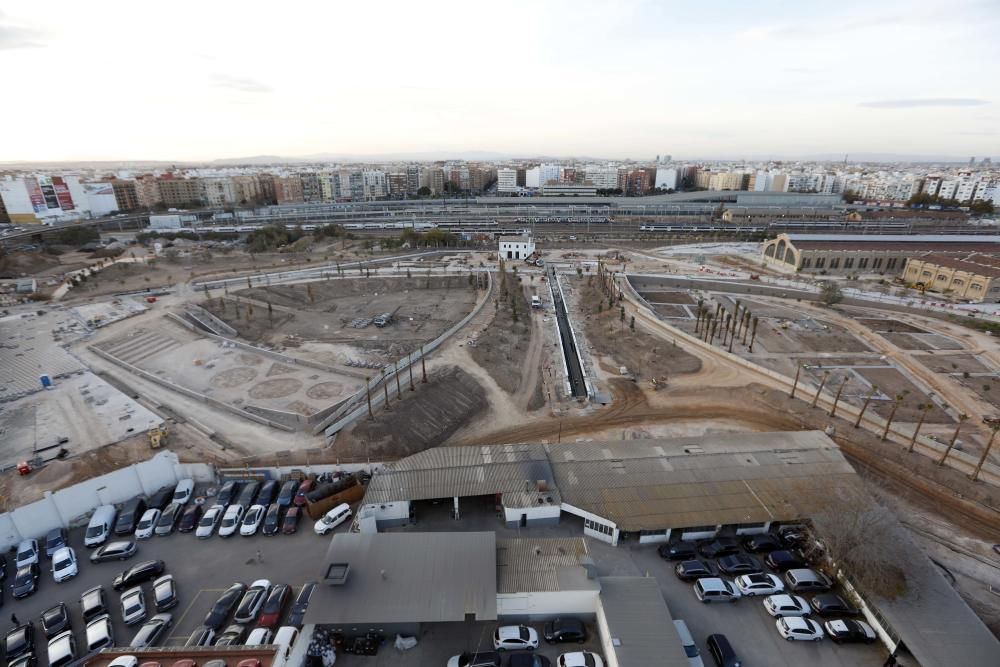 Estado actual de las obras del Parque Central