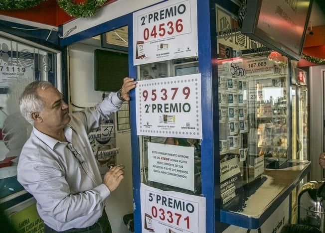 06/01/2017 SORTEOS LOTERIA DE EL NIÑO  administraciones de loteria  en la autpista sur  granadilla y estacion shell de guargacho que dieron décimos del segundo premio