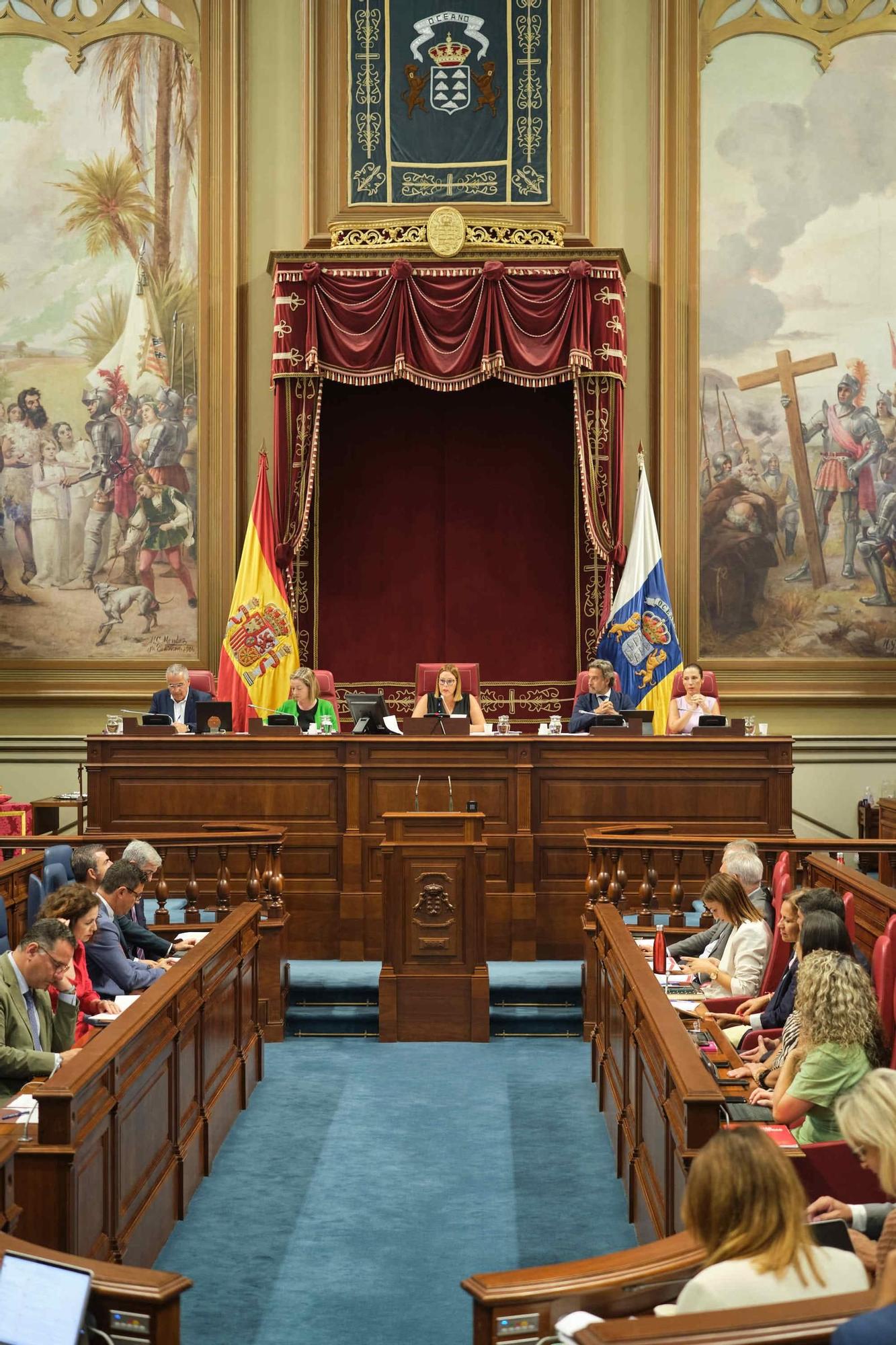 Primera sesión plenaria del Parlamento de Canarias