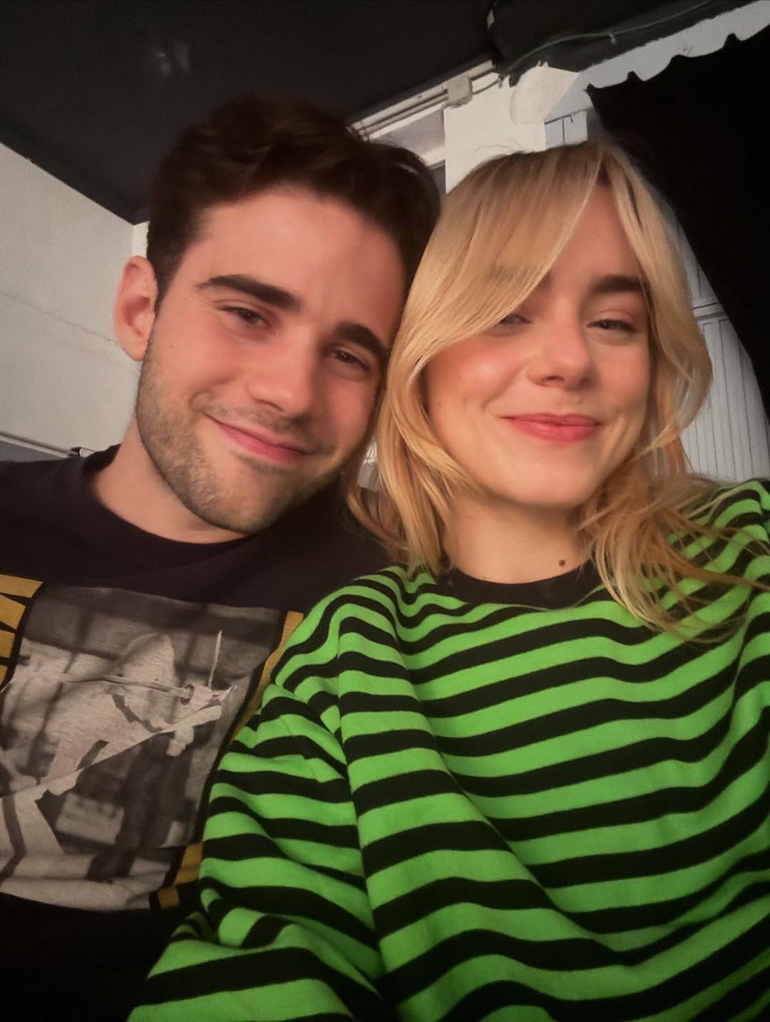 Clara Galle con Julio Peña