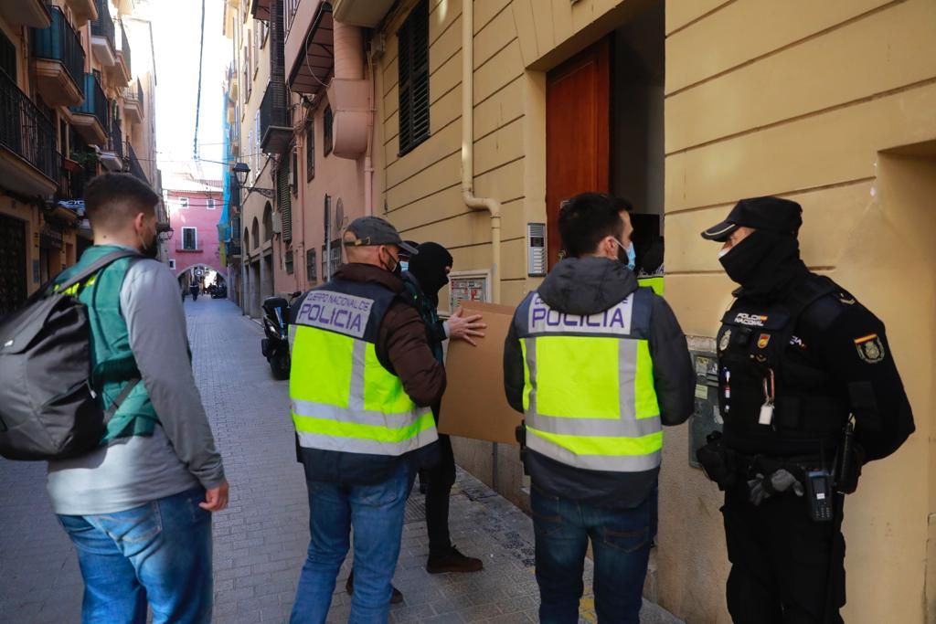 Gran operación policial contra el blanqueo de capitales en Palma