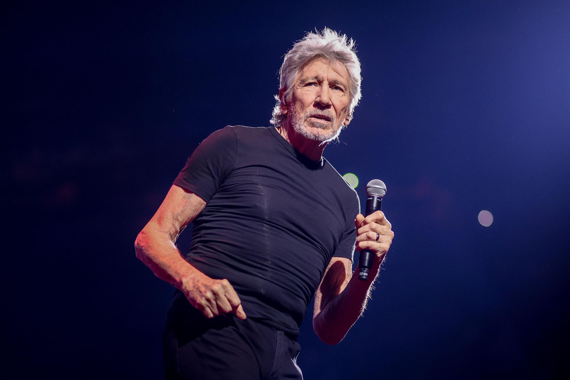 El cantante Roger Waters, durante una actuación en el Wizink Center.