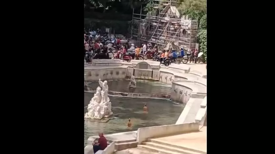 Concentración motera en la Fuente del Rey de Priego de Córdoba