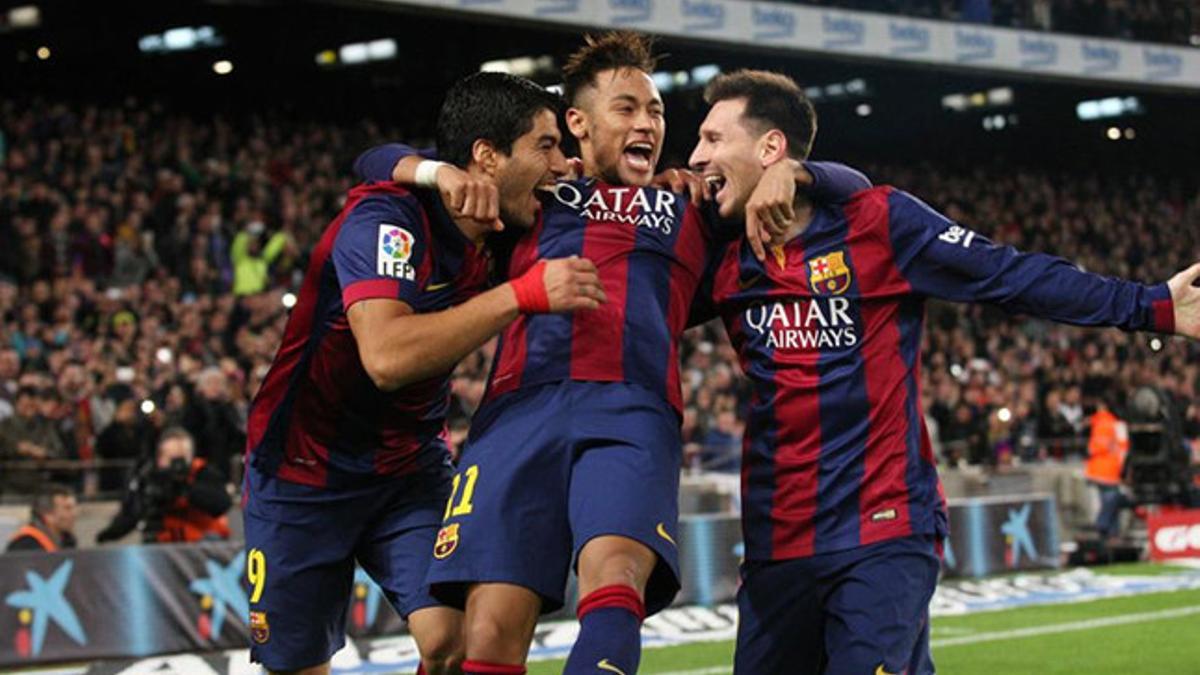 Suárez, Messi y Neymar, de nuevo juntos