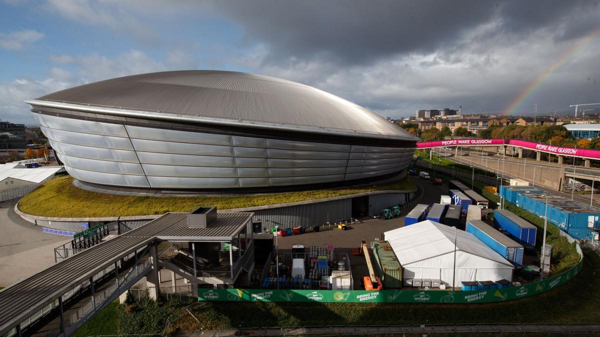 Vista general del 'Hydro', uno de los escenarios donde se desarrollará el COP26 en Glasgow