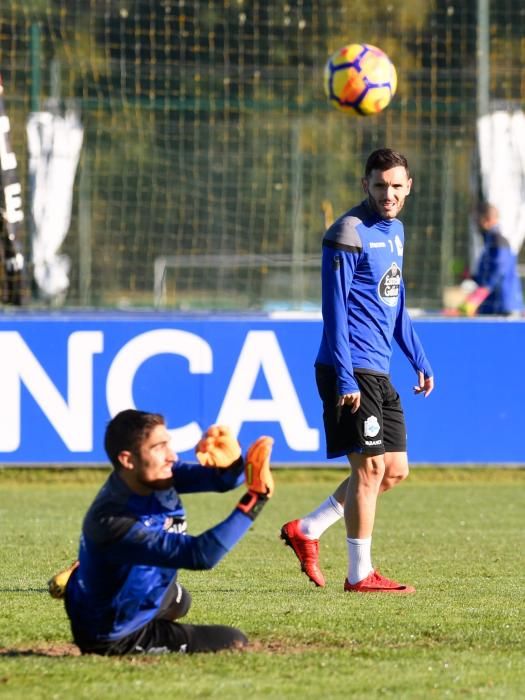 Cristóbal prueba a Valentín, con Juanfran de baja