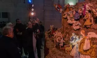 El nacimiento napolitano llega a la iglesia del Tránsito