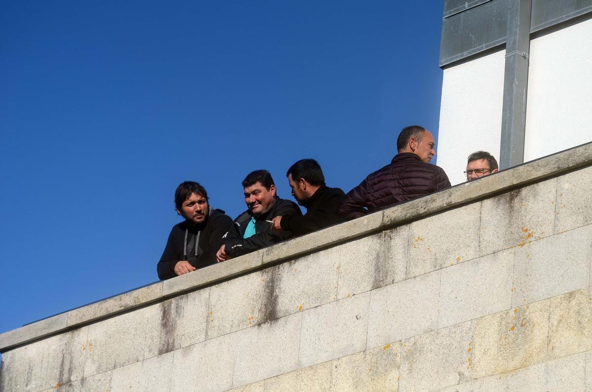 Vilas, segundo por la izquierda, el pasado sábado