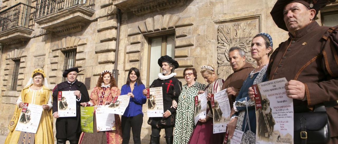 Presentación de la recreación del alistamiento de Pedro Menéndez, ayer, en Camposagrado. | María Fuentes