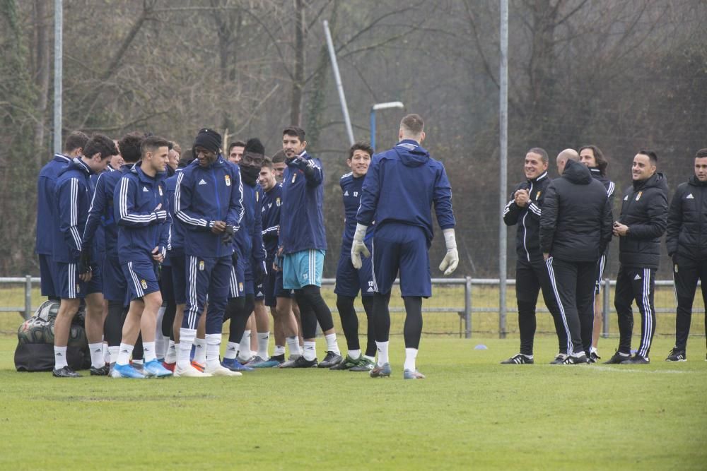 El primer día de Lunin y Luismi en El Requexón