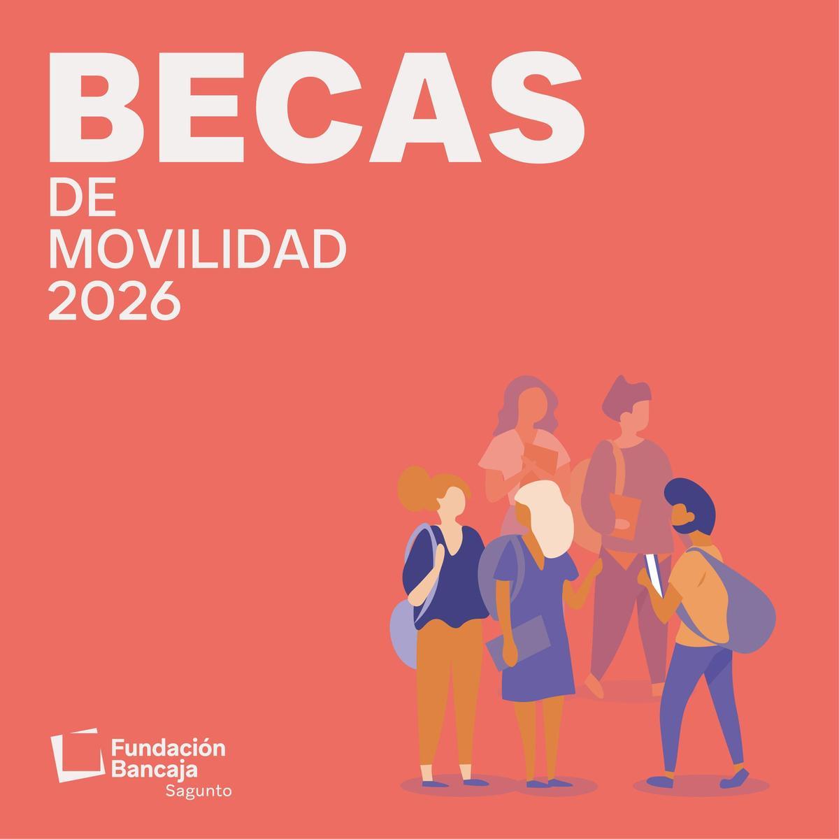 Cartel becas de movilidad Sagunt 2026.