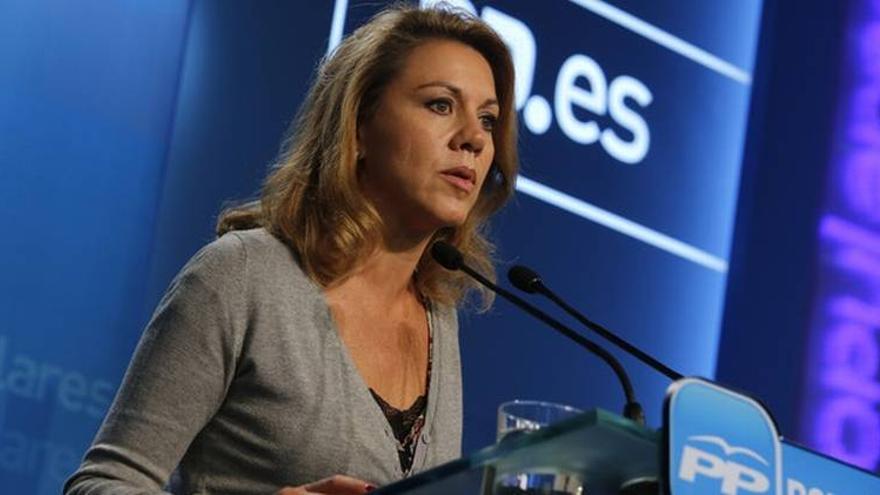 Cospedal insiste en advertir a Mas de que &quot;no se juega con las fronteras&quot;