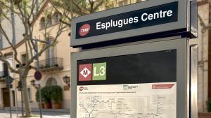 Imagen virtual de la futura Línea 3 del metro de Esplugues.