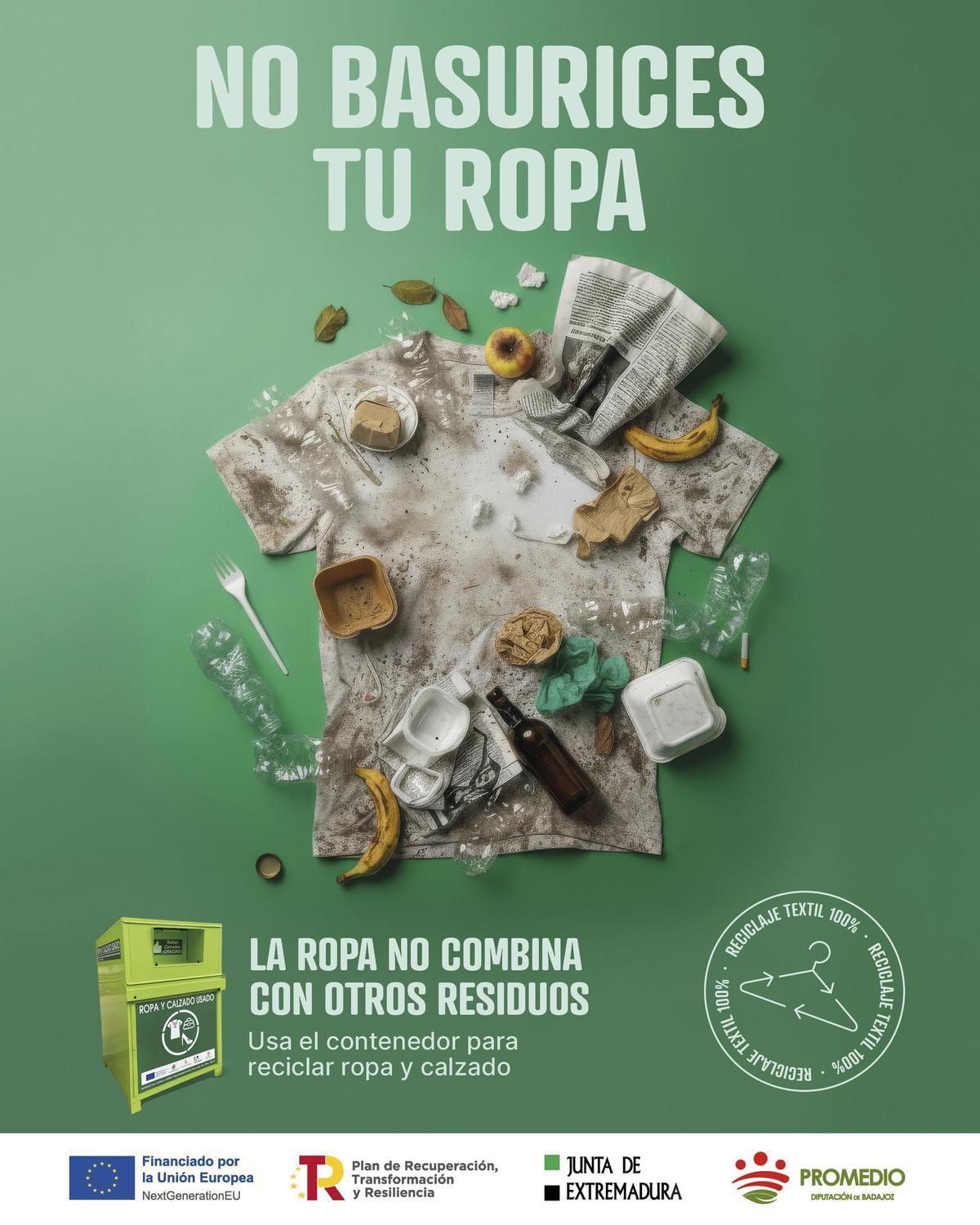 Campaña 'No basurices tu ropa'.