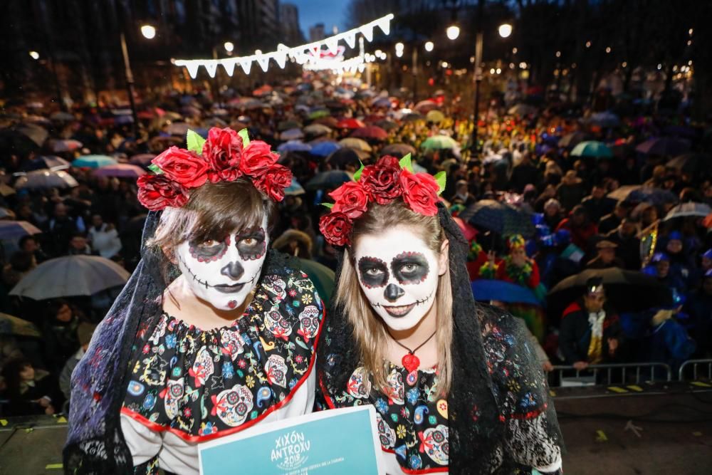 Carnaval en Gijón 2018: entrega de premios a los mejores disfraces.