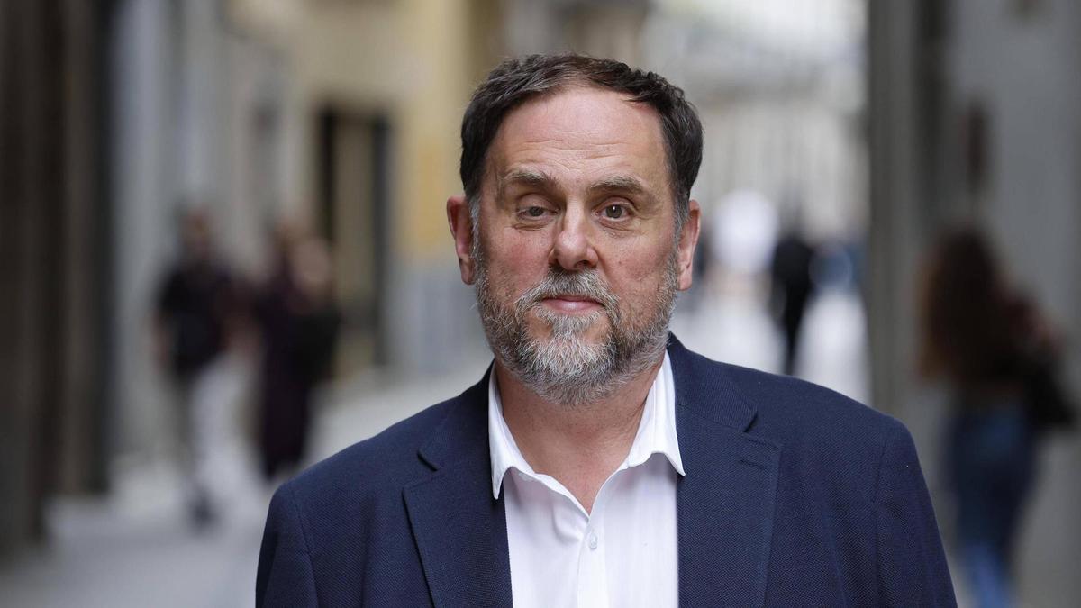 Oriol Junqueras, al centre de Girona