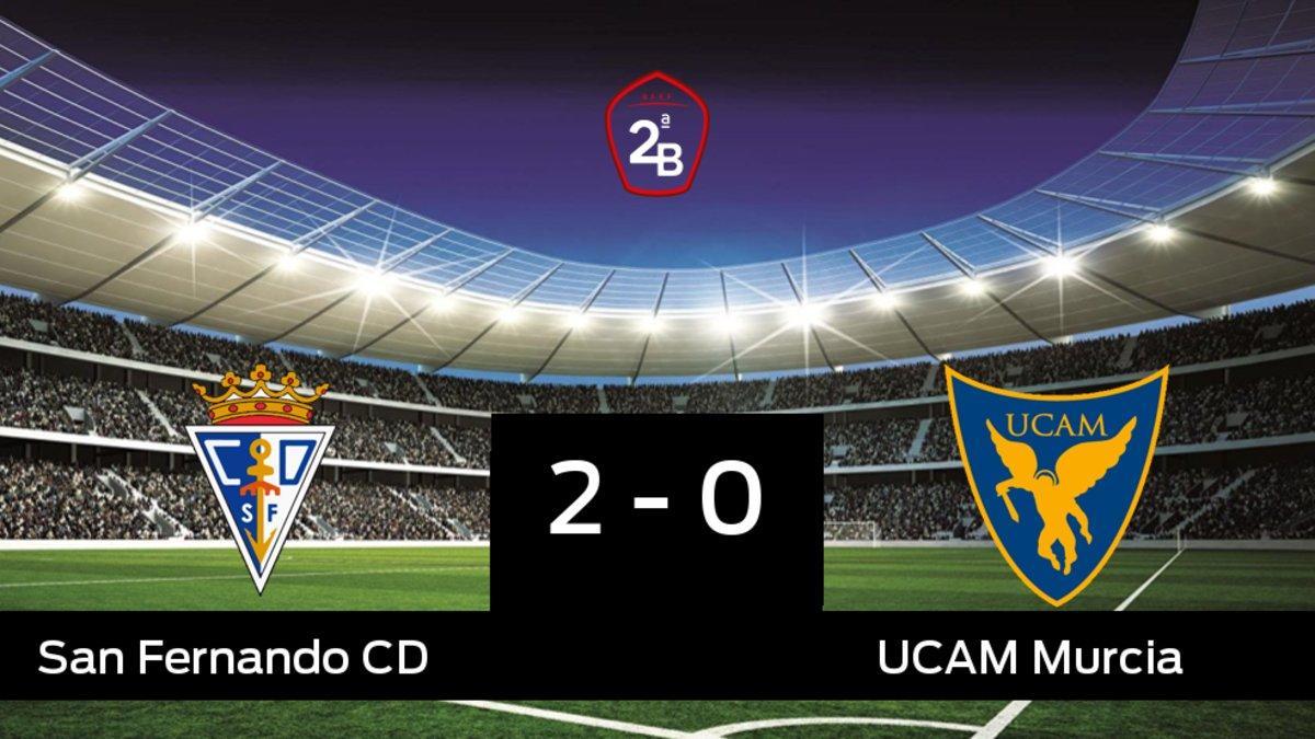 Tres puntos para el equipo local: San Fernando 2-0 UCAM Murcia