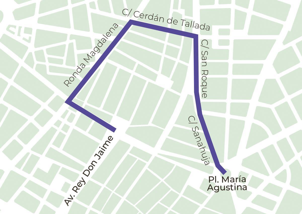 Recorrido de la Nit Màgica 2026.